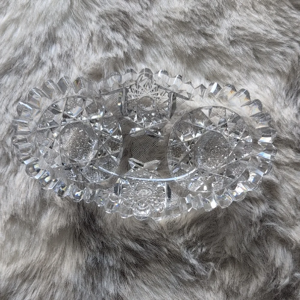Elegant Crystal Glass Dish